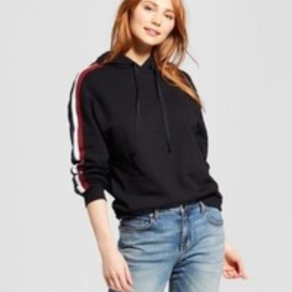 Women's Grosgrain Hoodie - Who What Wear Black S
